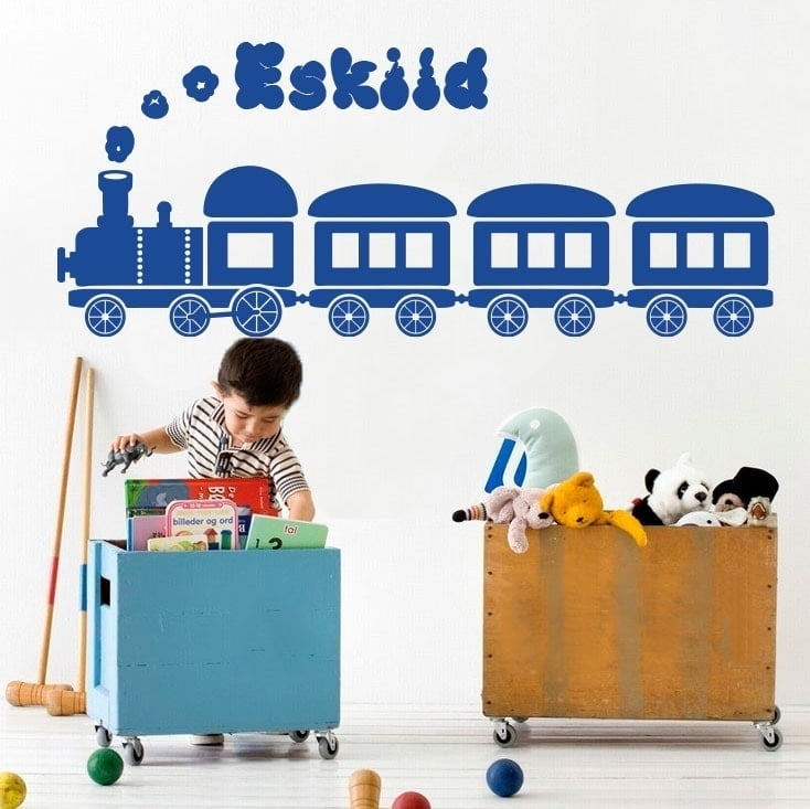Tog Med Navn Wallsticker
