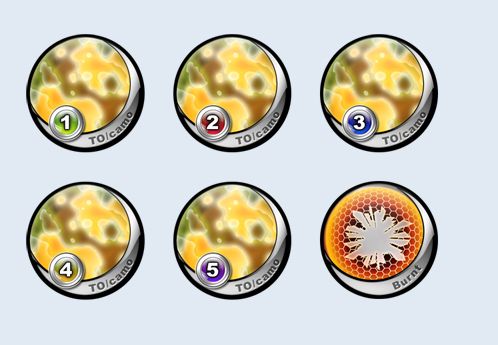 Tokens Pack Tocamo  Quot Yellow Quot      Mas-p00040