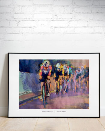 Tour De France-plakat Angreb Fra Feltet 29     21 Cm  A4  Kr  199 -