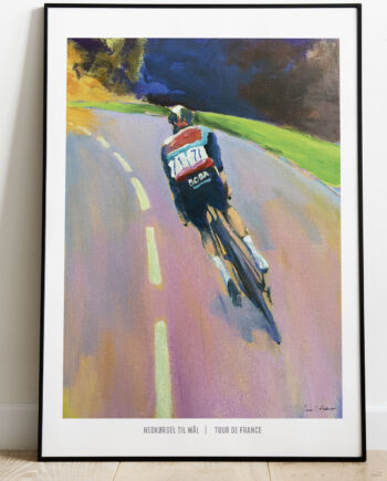 Tour De France-plakat  Nedkørsel Mod Mål 21   29    A4  Kr  199 -