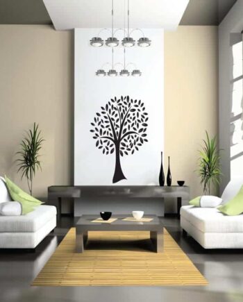 Træ Med Blade Wallsticker