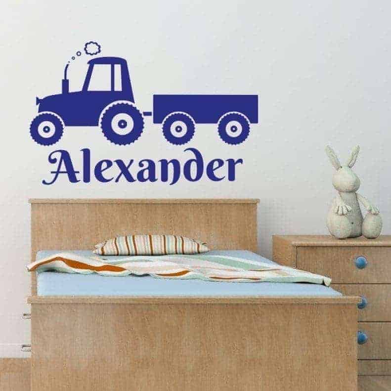 Traktor Med Navn Wallsticker