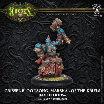 Trollbloods: Grissel Bloodsong  Marshal Of The Kriels Trollkin Epic Warlock     Pip 71060