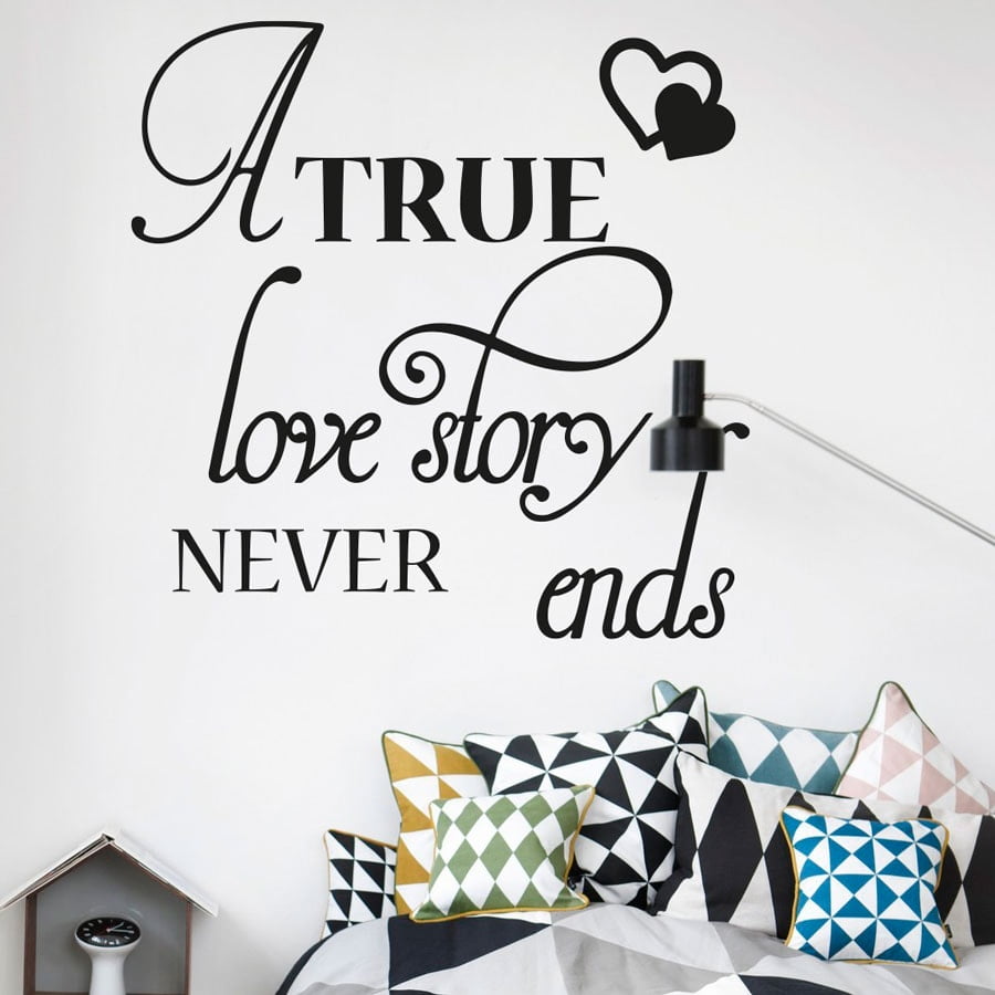 True Love Story Wallsticker