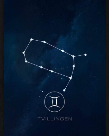 Tvillingen Stjernetegn Plakat