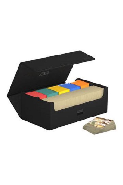 Ultimate Guard Arkhive Flip Case  Multi-deck Box  800  Standard Size Xenoskin Monocolor Black  Sort