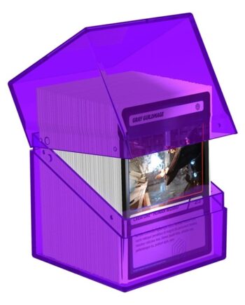 Ultimate Guard Boulder Deck Case  Deck Box  100  Standard Size Clear: Amethyst