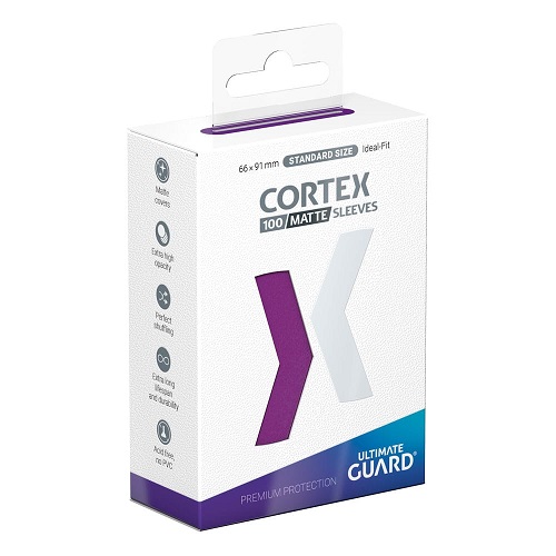 Ultimate Guard Cortex Sleeves  Kortlommer  Standard Size Matte Purple  100 Sleeves