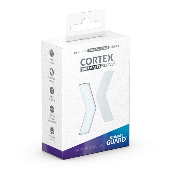 Ultimate Guard Cortex Sleeves  Kortlommer  Standard Size Matte Transparent  100 Sleeves