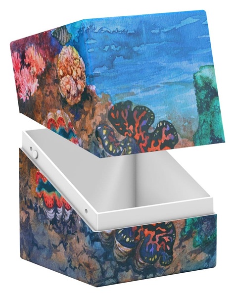 Ultimate Guard Return To Earth Boulder Deck Case Deck Box 100 Standard Size: Coral Places Seablue Hush
