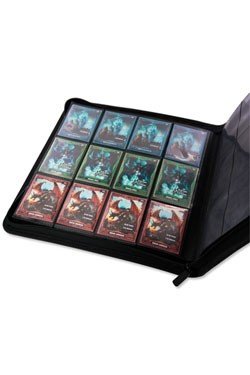 Ultimate Guard 12 24-pocket Quadrow Zipfolio  Mappe  Holder 480 Kort  Xenoskin Black  Sort