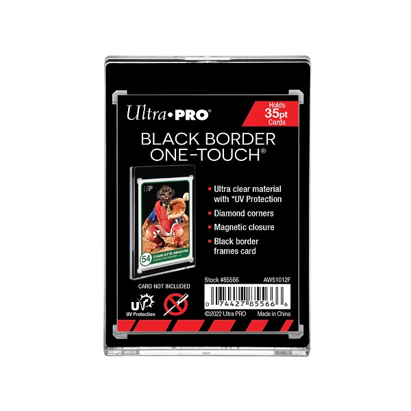 Ultra Pro One-touch Magnetic Holder Black Border Standard Size      Quot        Quot  35pt Uv Sleeves  85566 -uv