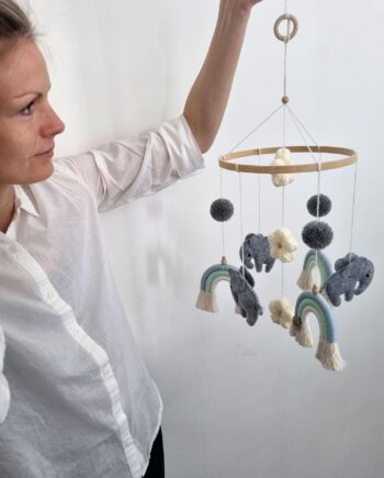 Uro Med Elefanter  Blå