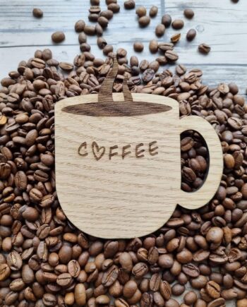 Vægpynt Med Kaffekop Høj Kaffekop Med Tekst