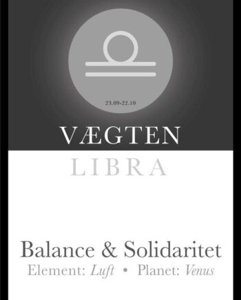 Vægten Stjernetegn Tekst Plakat