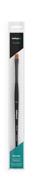 Vallejo Brush Flat Angled Synthetic Hair Medium