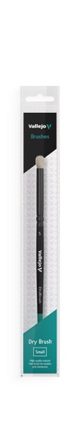 Vallejo Brush Round Natural Hair Dry Brush Small