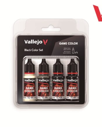 Vallejo Maling Game Color: Black Color Set   Colors 18ml