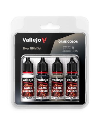 Vallejo Maling Game Color: Silver Nmm Color Set   Colors 18ml