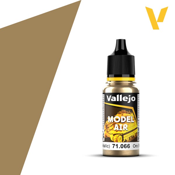 Vallejo Maling Model Air: Gold Metallic 17ml
