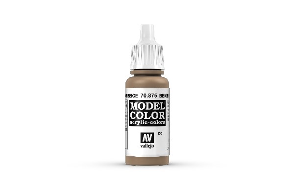 Vallejo Maling Model Color: Beige Brown 17ml