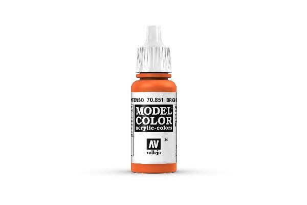 Vallejo Maling Model Color: Bright Orange 17ml
