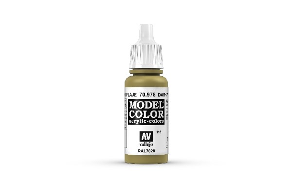 Vallejo Maling Model Color: Dark Yellow 17ml