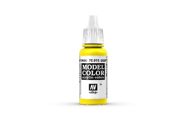 Vallejo Maling Model Color: Deep Yellow 17ml