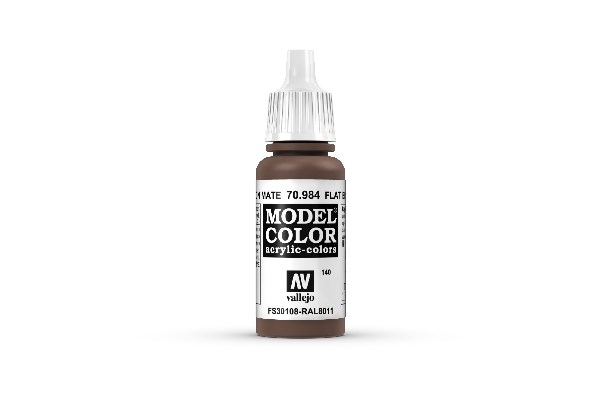 Vallejo Maling Model Color: Flat Brown 17ml