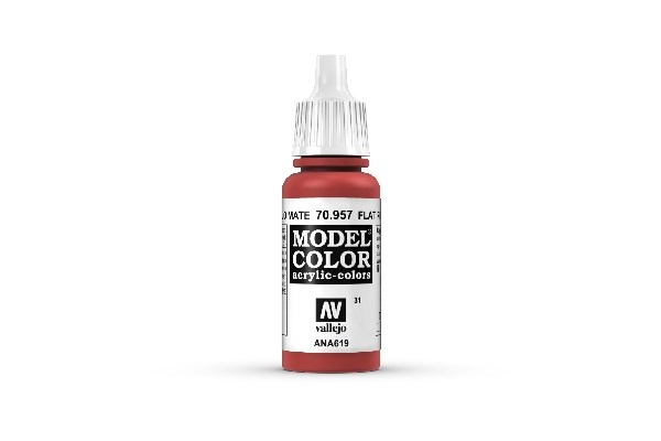 Vallejo Maling Model Color: Flat Red 17ml