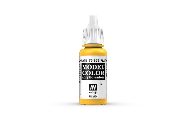 Vallejo Maling Model Color: Flat Yellow 17ml