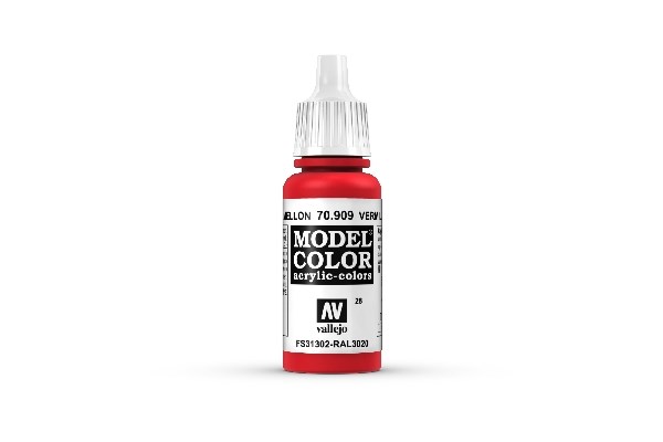 Vallejo Maling Model Color: Vermilion 17ml
