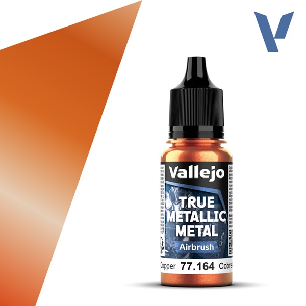 Vallejo Maling True Metallic Metal: Airbrush Ancient Copper 18ml