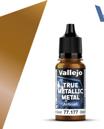 Vallejo Maling True Metallic Metal: Airbrush Arcane Gold 18ml