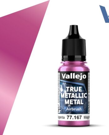 Vallejo Maling True Metallic Metal: Airbrush Crimson Magenta 18ml