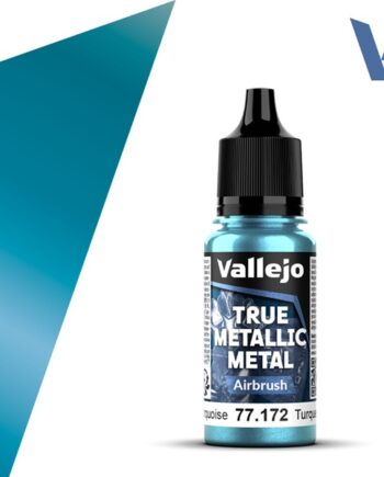 Vallejo Maling True Metallic Metal: Airbrush Hydra Turquoise 18ml