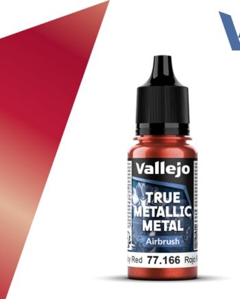 Vallejo Maling True Metallic Metal: Airbrush Ruby Red 18ml