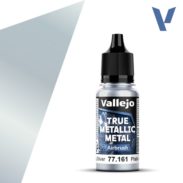 Vallejo Maling True Metallic Metal: Airbrush Sterling Silver 18ml