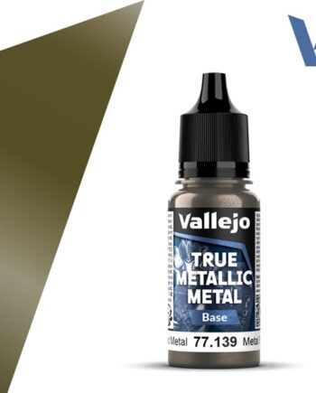 Vallejo Maling True Metallic Metal: Base Aged Metal 18ml