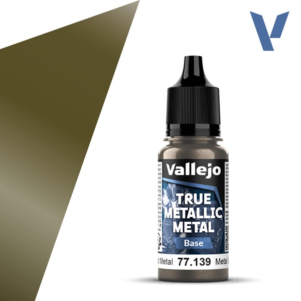Vallejo Maling True Metallic Metal: Base Aged Metal 18ml