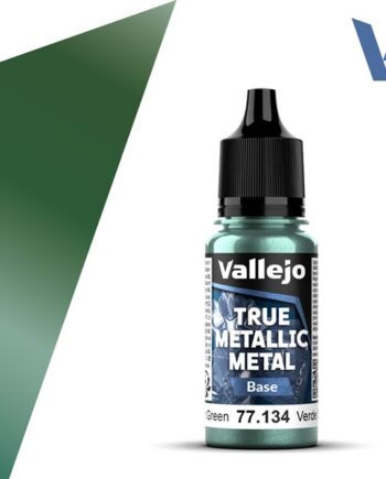 Vallejo Maling True Metallic Metal: Base Dusken Green 18ml