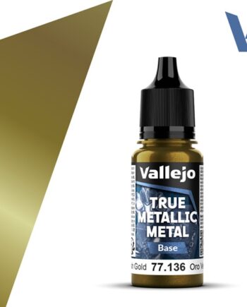 Vallejo Maling True Metallic Metal: Base Greenish Gold 18ml