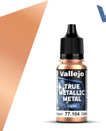Vallejo Maling True Metallic Metal: Light Ancient Copper 18ml