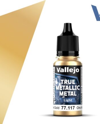 Vallejo Maling True Metallic Metal: Light Arcane Gold 18ml