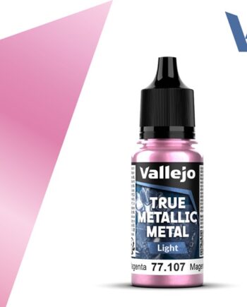 Vallejo Maling True Metallic Metal: Light Crimson Magenta 18ml