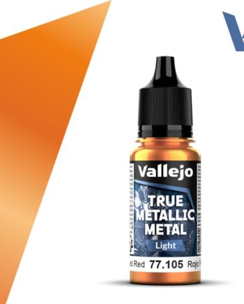 Vallejo Maling True Metallic Metal: Light Forged Red 18ml