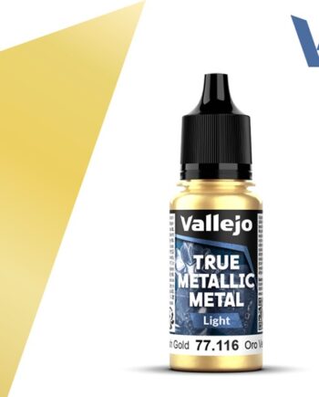 Vallejo Maling True Metallic Metal: Light Greenish Gold 18ml
