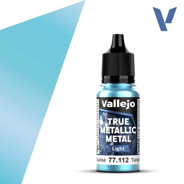 Vallejo Maling True Metallic Metal: Light Hydra Turquoise 18ml