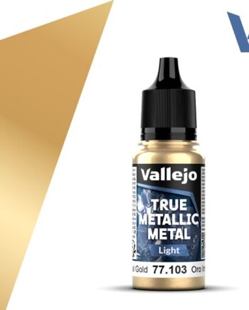Vallejo Maling True Metallic Metal: Light Imperial Gold 18ml