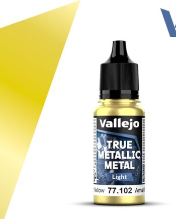 Vallejo Maling True Metallic Metal: Light Radiant Yellow 18ml